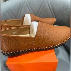 Noble Spirit Cognac Colored Loafers for Men